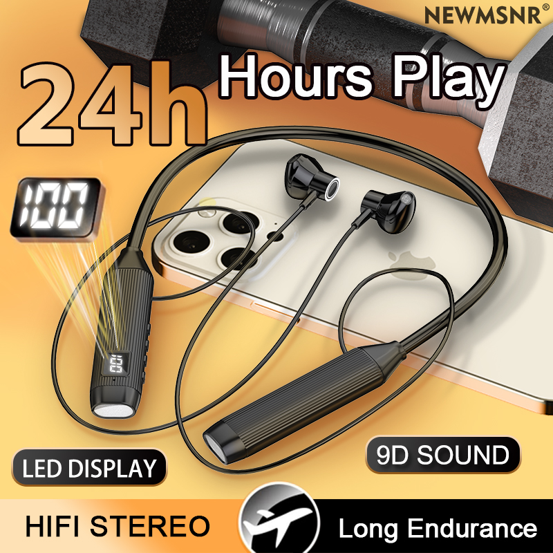 Magnetic Neckband Sports Earphones - TWS LED 디스플레이 슈퍼 파워 무선