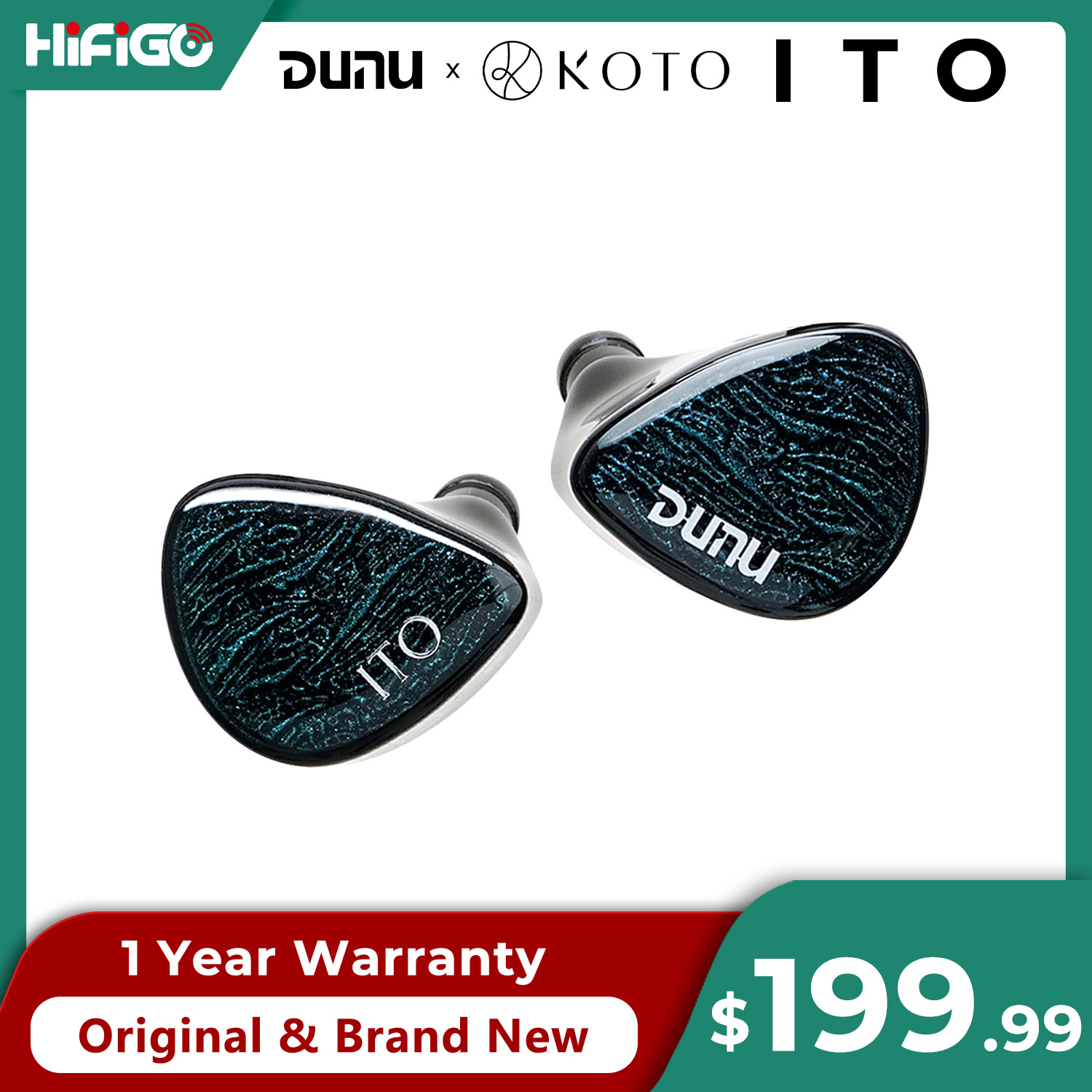 Planar Magnetic Iem Earphones - DUNU X KOTO ITO 인이어 이어폰