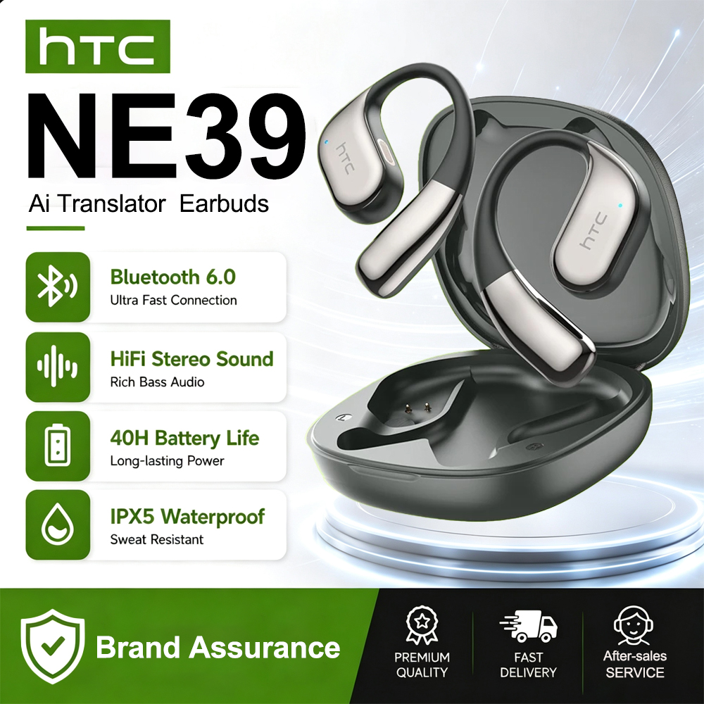 Open Ear Air Conduction Headphones - HTC NE39 AI 번역 이어폰 무선
