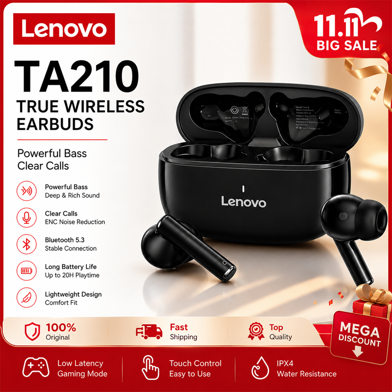 레노버 TA210 블루투스 무선 헤드폰 내장 마이크 충 - Anc Wireless Over Ear Headphones 리뷰 및 가격