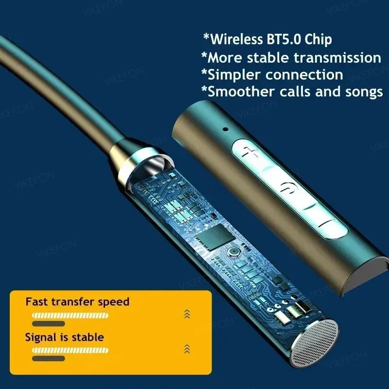 무선 헤드폰 블루투스 5.0 넥밴드 이어폰 실리콘 Hi - Magnetic Neckband Sports Earphones 리뷰 및 가격