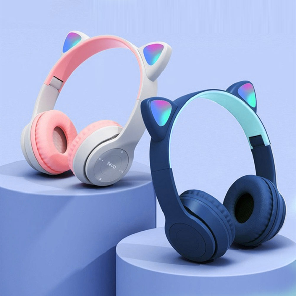 플래시 라이트 귀여운 고양이 귀 무선 헤드폰 마이크 R - Cat Ear Bluetooth Headset Led 리뷰 및 가격