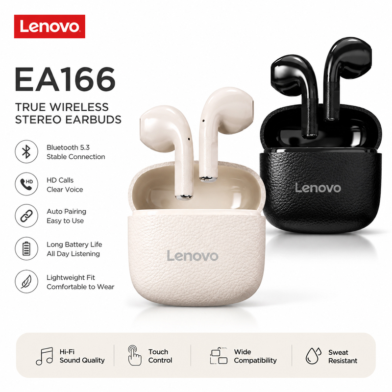 레노버 EA166 블루투스 무선 헤드폰 내장 마이크 충 - Anc Wireless Over Ear Headphones 리뷰 및 가격