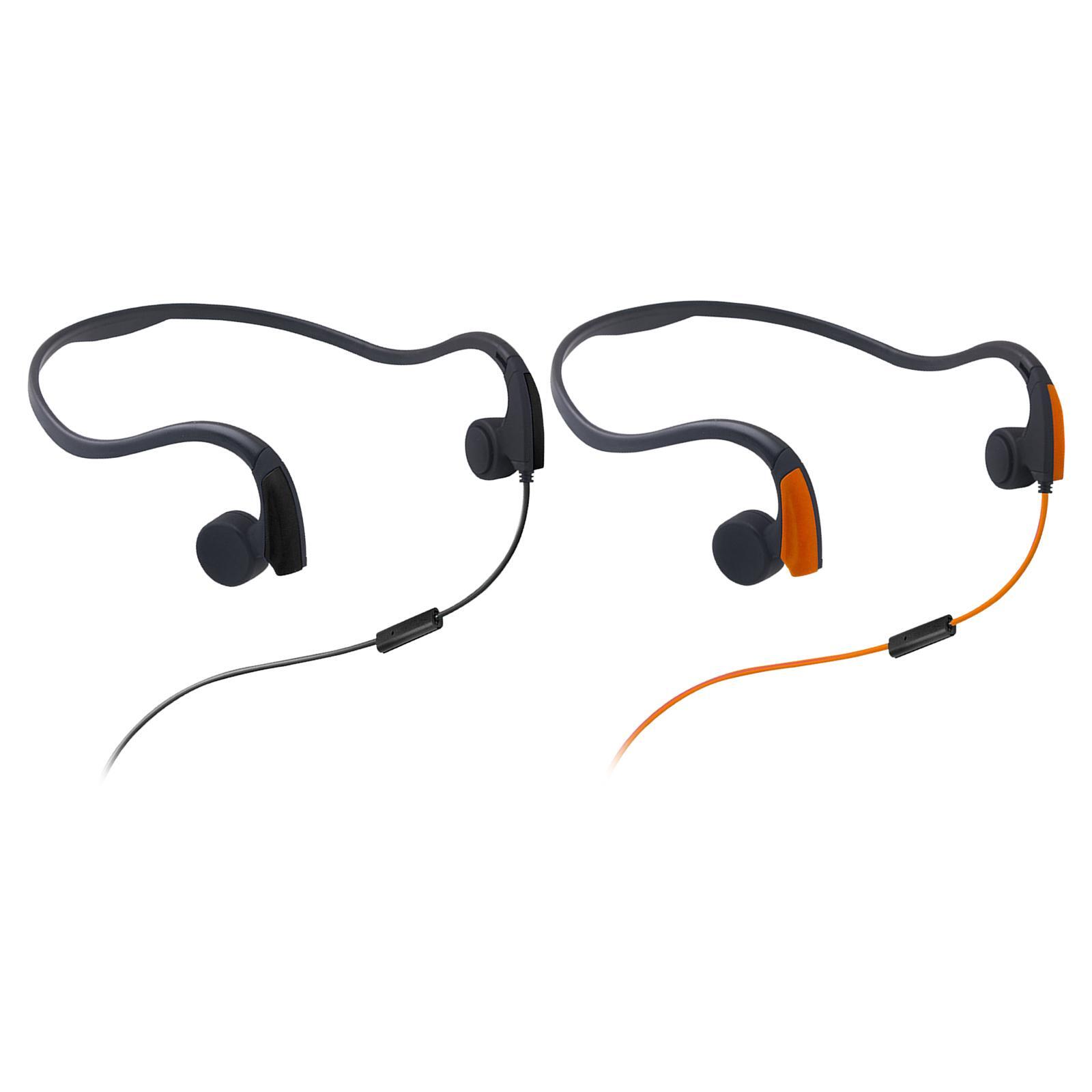 야외 스포츠 오렌지 달리기용 골전도 유선 헤드셋 음성  - Bone Conduction Running Headphones 리뷰 및 가격