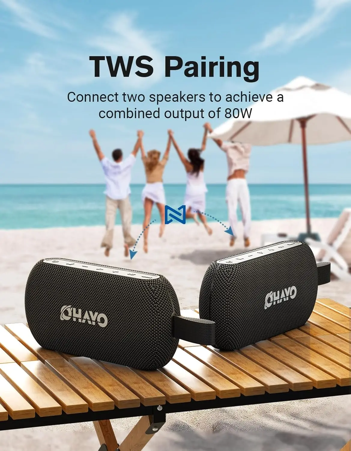 OHAYO 40W 무선 휴대용 블루투스 스피커, IPX - Portable Bluetooth Speaker Waterproof Ipx7 리뷰 및 가격